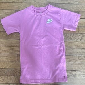 Nike Kids Pink Tee with White Swoosh
